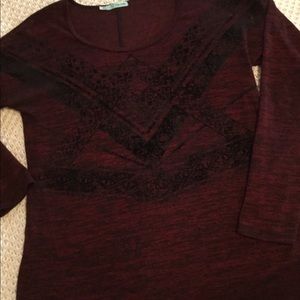 Maroon and Black sweater